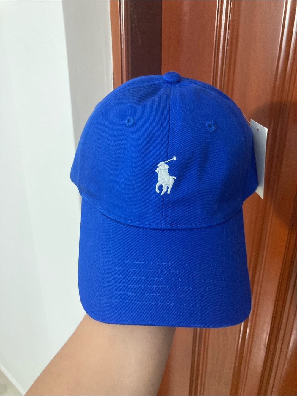 Polo by Ralph Lauren Royal Blue Baseball Cap with White Pony Logo